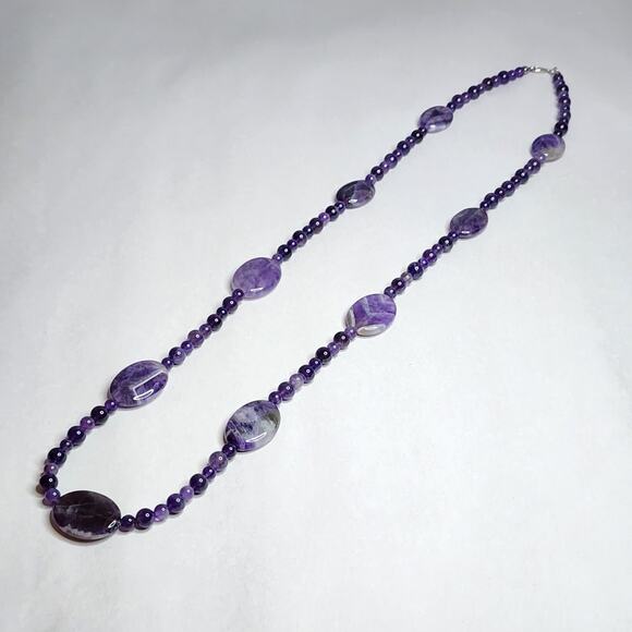 Jay King Long Necklace 36" Amethyst, Purple New Sterling Silver 925 - Picture 2 of 10